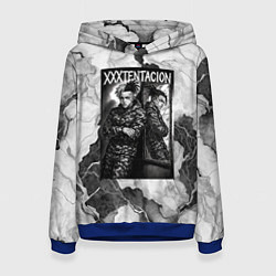 Толстовка-худи женская XXXTentacion облокотился об зеркало, цвет: 3D-синий