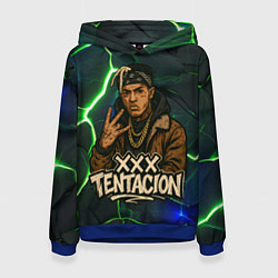 Толстовка-худи женская XXXTentacion anime style, цвет: 3D-синий