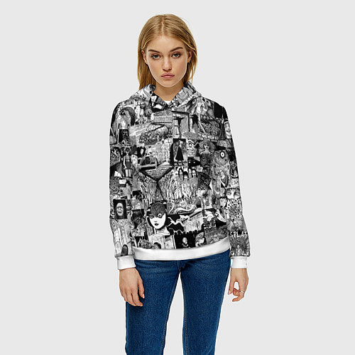 Женская толстовка Horror World of Junji Ito / 3D-Белый – фото 3