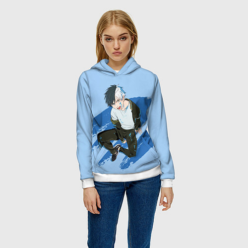 Женская толстовка Харука Сакура - Ветролом / 3D-Белый – фото 3
