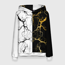 Толстовка-худи женская Молния, цвет: 3D-белый
