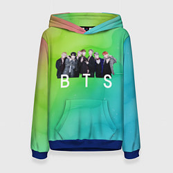 Толстовка-худи женская BTS kpop, цвет: 3D-синий
