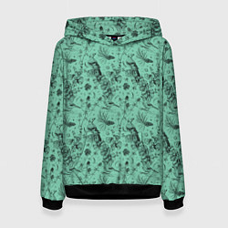 Толстовка-худи женская В Бузулукском бору, цвет: 3D-черный