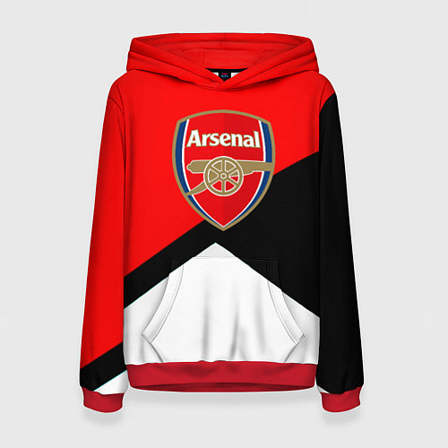 Женская толстовка Arsenal geometry sport / 3D-Красный – фото 1