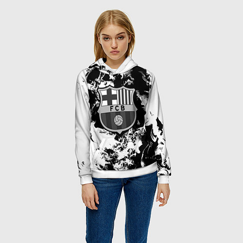 Женская толстовка Juventus белый дым / 3D-Белый – фото 3