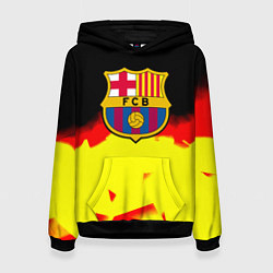 Толстовка-худи женская Borussia абстракция золото геометрия, цвет: 3D-черный