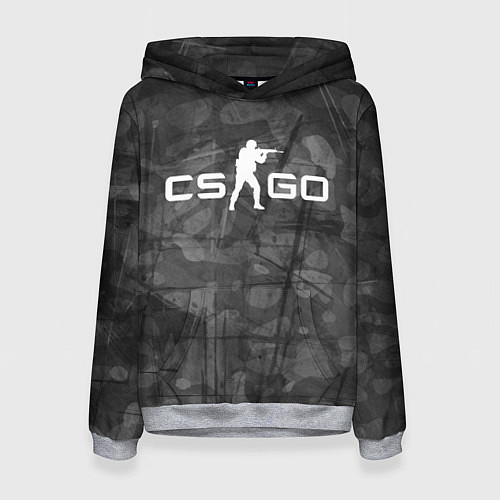 Женская толстовка Эмблема CS GO / 3D-Меланж – фото 1