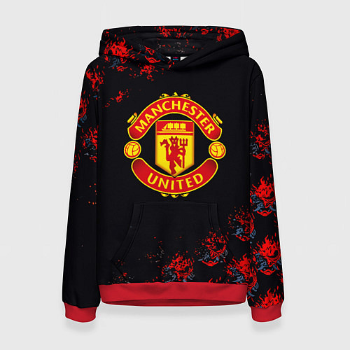 Женская толстовка Манчестер Юнайтед самураи / 3D-Красный – фото 1