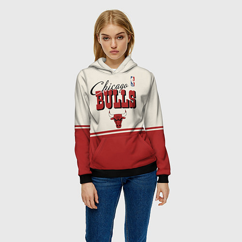 Женская толстовка NBA Chicago Bulls vintage / 3D-Черный – фото 3