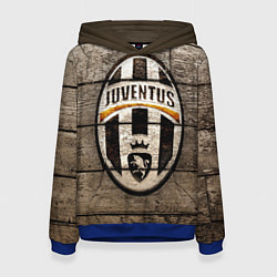 Толстовка-худи женская Juventus, цвет: 3D-синий