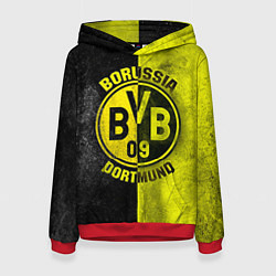 Толстовка-худи женская Borussia Dortmund, цвет: 3D-красный