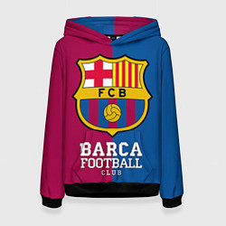 Толстовка-худи женская Barca Football, цвет: 3D-черный