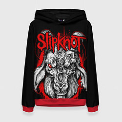 Толстовка-худи женская Slipknot, цвет: 3D-красный