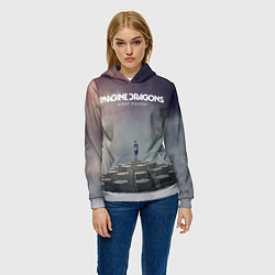 Толстовка-худи женская Imagine Dragons: Night Visions, цвет: 3D-меланж — фото 2