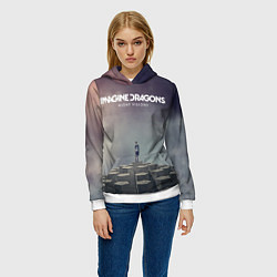 Толстовка-худи женская Imagine Dragons: Night Visions, цвет: 3D-белый — фото 2