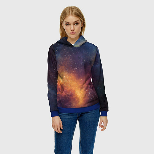 Женская толстовка Космос / 3D-Синий – фото 3