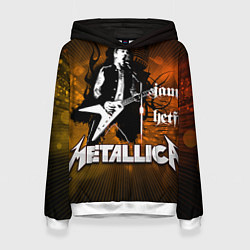 Толстовка-худи женская Metallica: James Hetfield, цвет: 3D-белый