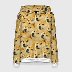 Толстовка-худи женская Doge, цвет: 3D-белый