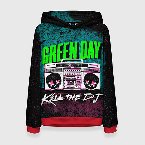 Женская толстовка Green Day: Kill the DJ / 3D-Красный – фото 1