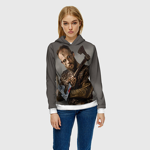 Женская толстовка Флоки / 3D-Белый – фото 3