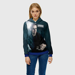 Толстовка-худи женская Armin Van Buuren, цвет: 3D-синий — фото 2