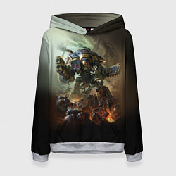 Толстовка-худи женская Титан, цвет: 3D-меланж