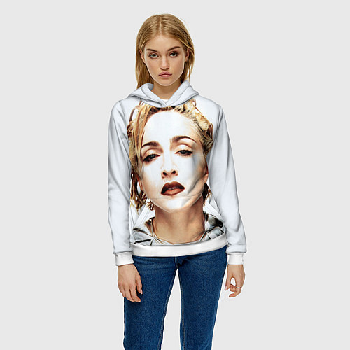 Женская толстовка Мадонна / 3D-Белый – фото 3