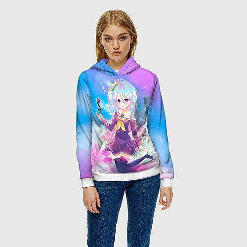 Женская толстовка No Game No Life / 3D-Белый – фото 3