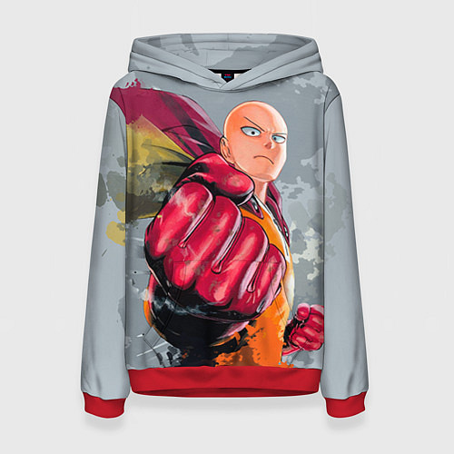 Женская толстовка One Punch Man Fist / 3D-Красный – фото 1