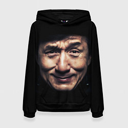 Толстовка-худи женская Джеки Чан, цвет: 3D-черный