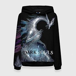 Толстовка-худи женская Dark souls Sith dragon, цвет: 3D-черный