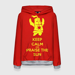 Толстовка-худи женская Keep Calm & Praise The Sun, цвет: 3D-меланж
