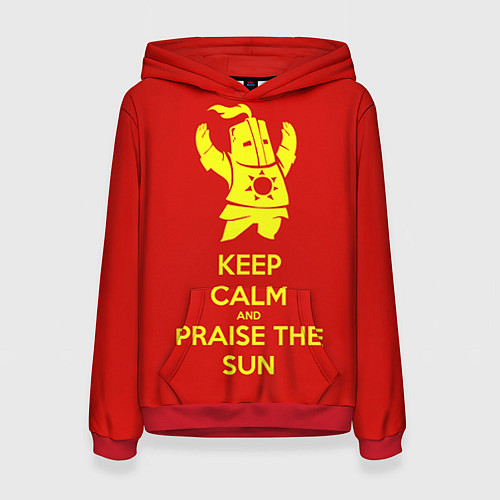 Женская толстовка Keep Calm & Praise The Sun / 3D-Красный – фото 1