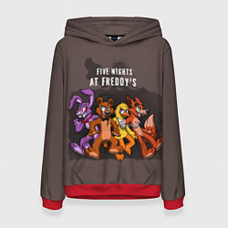 Толстовка-худи женская Five Nights At Freddy's, цвет: 3D-красный