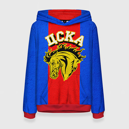 Женская толстовка ФК ЦСКА / 3D-Красный – фото 1