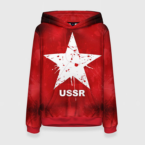 Женская толстовка USSR Star / 3D-Красный – фото 1