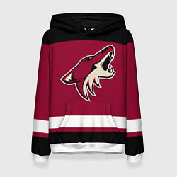 Толстовка-худи женская Arizona Coyotes, цвет: 3D-белый