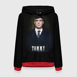 Толстовка-худи женская Peaky Tommy, цвет: 3D-красный