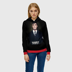 Толстовка-худи женская Peaky Tommy, цвет: 3D-красный — фото 2