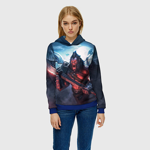 Женская толстовка Axe / 3D-Синий – фото 3