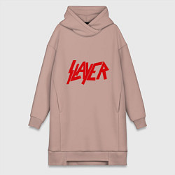 Женское худи-платье Slayer, цвет: пыльно-розовый