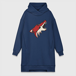 Женское худи-платье Phoenix Coyotes, цвет: тёмно-синий