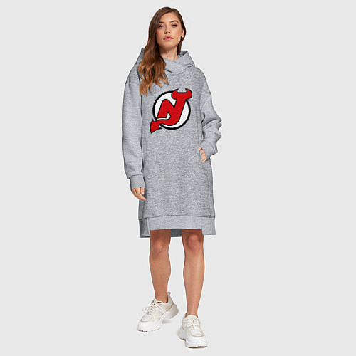 Женская толстовка-платье New Jersey Devils / Меланж – фото 4
