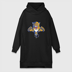 Женское худи-платье Florida Panthers, цвет: черный