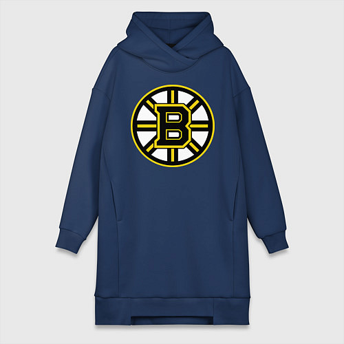 Женская толстовка-платье Boston Bruins / Тёмно-синий – фото 1