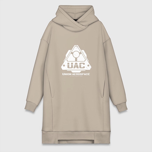 Женская толстовка-платье UAC / Миндальный – фото 1