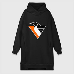 Женское худи-платье Pittsburgh Penguins, цвет: черный