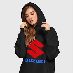 Женское худи-платье Suzuki, цвет: черный — фото 2