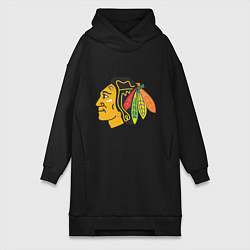 Женское худи-платье Chicago Blackhawks: Kane, цвет: черный