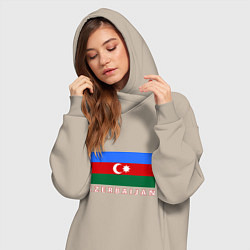 Женское худи-платье Азербайджан, цвет: миндальный — фото 2